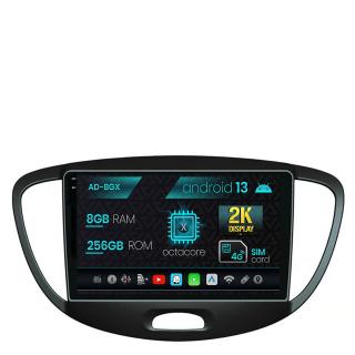 Navigatie Hyundai I10 (2007-2013), Android 13, X-Octacore   8GB RAM + 256GB ROM, 9.5 Inch - AD-BGX9008+AD-BGRKIT198