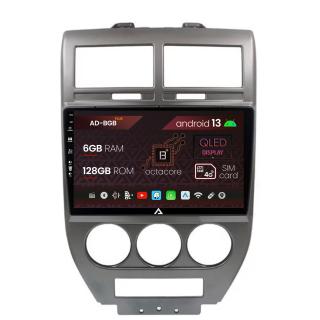 Navigatie Jeep Compass Patriot (2006-2010), Android 13, B-Octacore   6GB RAM + 128GB ROM, 9 Inch - AD-BGB9006+AD-BGRKIT295