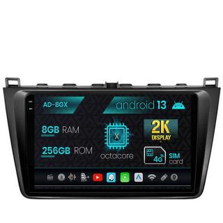 Navigatie Mazda 6 (2008-2013), Android 13, X-Octacore   8GB RAM + 256GB ROM, 9.5 Inch - AD-BGX9008+AD-BGRKIT328