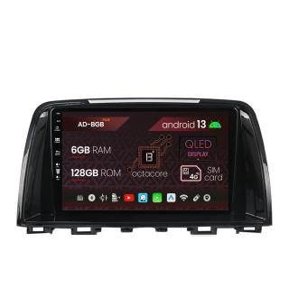 Navigatie Mazda 6 (2012-2017), Android 13, B-Octacore   6GB RAM + 128GB ROM, 9 Inch - AD-BGB9006+AD-BGRKIT328v2