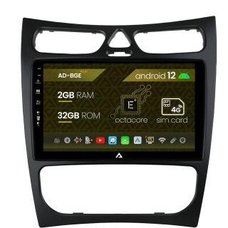 Navigatie Mercedes Benz CLK W209 (2000-2005) (2000-2005), Android 12, E-Octacore   2GB RAM + 32GB ROM, 9 INCH - AD-BGE9002+AD-BGRKIT416V2