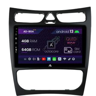 Navigatie Mercedes Benz CLK W209 (2000-2005) (2000-2005), Android 13, A-Octacore   4GB RAM + 64GB ROM, 9 INCH - AD-BGA9004+AD-BGRKIT416V2