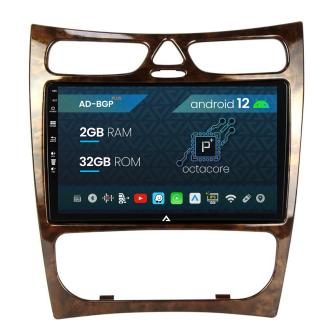 Navigatie Mercedes Benz CLK W209 (2000-2005), Android 12, P-Octacore   2GB RAM + 32GB ROM, 9 Inch - AD-BGP9002+AD-BGRKIT416V4