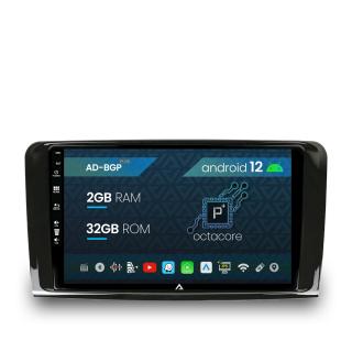 Navigatie Mercedes Benz ML W164   GL X164, Android 12, P-Octacore   2GB RAM + 32GB ROM, 9 Inch - AD-BGP9002+AD-BGRKIT405