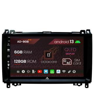 Navigatie Mercedes Benz Sprinter, Viano, Vito, A B Class, Crafter, Android 13, B-Octacore   6GB RAM + 128GB ROM, 9 Inch - AD-BGB9006+AD-BGRKIT407