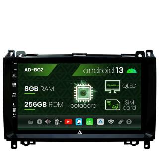 Navigatie Mercedes Benz Sprinter, Viano, Vito, A B Class, Crafter, Android 13, Z-Octacore   8GB RAM + 256GB ROM, 9 Inch - AD-BGZ9008+AD-BGRKIT407