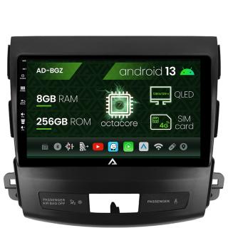 Navigatie Mitsubishi Outlander   Peugeot 4007   Citron C-Crosser, Android 13, Z-Octacore   8GB RAM + 256GB ROM, 9 Inch - AD-BGZ9008+AD-BGRKIT276