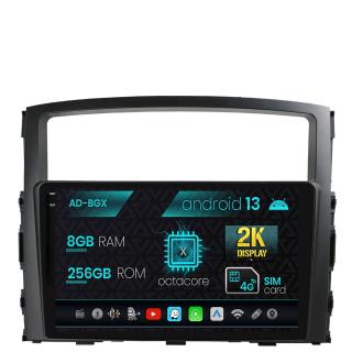 Navigatie Mitsubishi Pajero (2006-2014), Android 13, X-Octacore   8GB RAM + 256GB ROM, 9.5 Inch - AD-BGX9008+AD-BGRKIT271