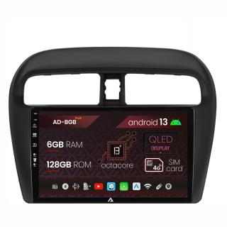 Navigatie Mitsubishi Space Star   Mirage   Attrage, Android 13, B-Octacore   6GB RAM + 128GB ROM, 9 Inch - AD-BGB9006+AD-BGRKIT267V3