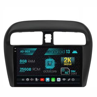 Navigatie Mitsubishi Space Star   Mirage   Attrage, Android 13, X-Octacore   8GB RAM + 256GB ROM, 9.5 Inch - AD-BGX9008+AD-BGRKIT267V3