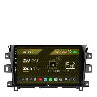 Navigatie Nissan Navara (2015+), Android 12, E-Octacore   2GB RAM + 32GB ROM, 10.1 Inch - AD-BGE10002+AD-BGRKIT163