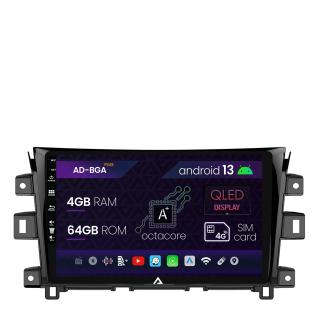 Navigatie Nissan Navara (2015+), Android 13, A-Octacore   4GB RAM + 64GB ROM, 10.1 Inch - AD-BGA10004+AD-BGRKIT163