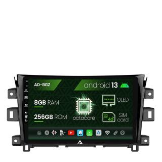 Navigatie Nissan Navara (2015+), Android 13, Z-Octacore   8GB RAM + 256GB ROM, 10.1 Inch - AD-BGZ10008+AD-BGRKIT163