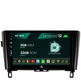 Navigatie Nissan Qashqai   X-Trail (2013+), Android 13, A-Octacore   2GB RAM + 32GB ROM, 10.1 Inch - AD-BGA10002+AD-BGRKIT162