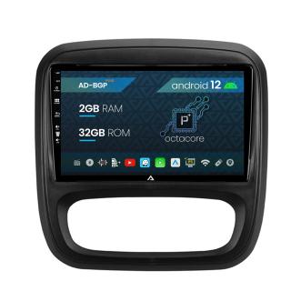 Navigatie Opel Vivaro   Renault Trafic (2014-2017), Android 12, P-Octacore   2GB RAM + 32GB ROM, 9 Inch - AD-BGP9002+AD-BGRKIT389