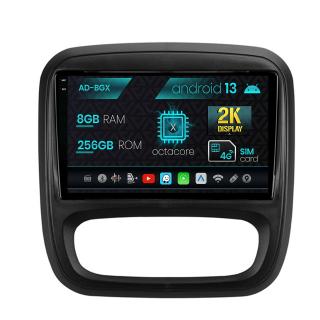 Navigatie Opel Vivaro   Renault Trafic (2014-2017), Android 13, X-Octacore   8GB RAM + 256GB ROM, 9.5 Inch - AD-BGX9008+AD-BGRKIT389