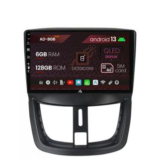 Navigatie Peugeot 207, Android 13, B-Octacore   6GB RAM + 128GB ROM, 9 Inch - AD-BGB9006+AD-BGRKIT263