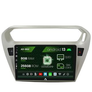 Navigatie Peugeot 301   Citroen C-Elysee, Android 13, Z-Octacore   8GB RAM + 256GB ROM, 9 Inch - AD-BGZ9008+AD-BGRKIT255