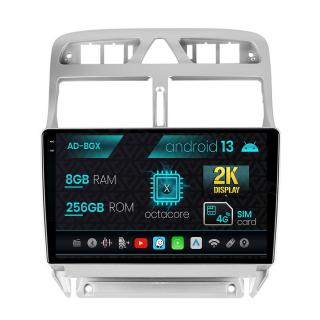 Navigatie Peugeot 307, Android 13, X-Octacore   8GB RAM + 256GB ROM, 9.5 Inch - AD-BGX9008+AD-BGRKIT266S