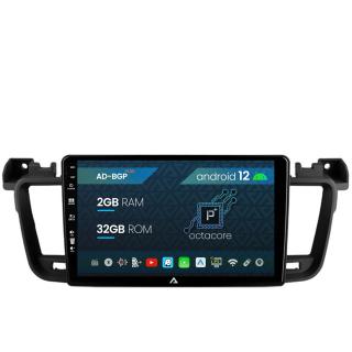 Navigatie Peugeot 508 (2010-2018), Android 12, P-Octacore   2GB RAM + 32GB ROM, 9 Inch - AD-BGP9002+AD-BGRKIT264