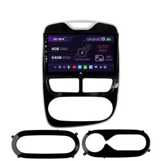 Navigatie Renault Clio IV (2012-2016), Android 13, A-Octacore   4GB RAM + 64GB ROM, 9 Inch - AD-BGA9004+AD-BGRKIT369-1216
