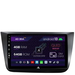 Navigatie Seat Altea Toledo (2005-2012), Android 13, A-Octacore   4GB RAM + 64GB ROM, 9 Inch - AD-BGA9004+AD-BGRKIT055