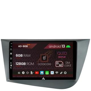 Navigatie Seat Leon (2005-2012), Android 13, B-Octacore   6GB RAM + 128GB ROM, 9 Inch - AD-BGB9006+AD-BGRKIT052