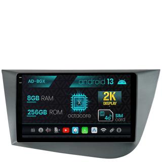 Navigatie Seat Leon (2005-2012), Android 13, X-Octacore   8GB RAM + 256GB ROM, 9.5 Inch - AD-BGX9008+AD-BGRKIT052