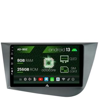 Navigatie Seat Leon (2005-2012), Android 13, Z-Octacore   8GB RAM + 256GB ROM, 9 Inch - AD-BGZ9008+AD-BGRKIT052