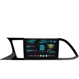 Navigatie Seat Leon 3 (2014-2020), Android 13, X-Octacore   8GB RAM + 256GB ROM, 9.5 Inch - AD-BGX9008+AD-BGRKIT047