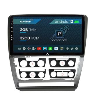 Navigatie Skoda Octavia 2, Android 12, P-Octacore   2GB RAM + 32GB ROM, 10.1 Inch - AD-BGP10002+AD-BGRKIT048