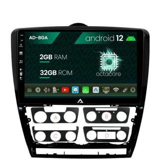 Navigatie Skoda Octavia 2, Android 13, A-Octacore   2GB RAM + 32GB ROM, 10.1 Inch - AD-BGA10002+AD-BGRKIT048v2