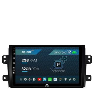 Navigatie Suzuki SX4   Fiat Sedici, Android 12, P-Octacore   2GB RAM + 32GB ROM, 9 Inch - AD-BGP9002+AD-BGRKIT307