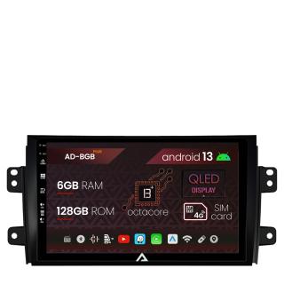 Navigatie Suzuki SX4   Fiat Sedici, Android 13, B-Octacore   6GB RAM + 128GB ROM, 9 Inch - AD-BGB9006+AD-BGRKIT307