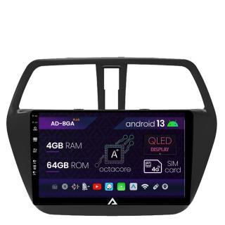 Navigatie Suzuki SX4 S-Cross (2012-2016), Android 13, A-Octacore   4GB RAM + 64GB ROM, 9 Inch - AD-BGA9004+AD-BGRKIT305