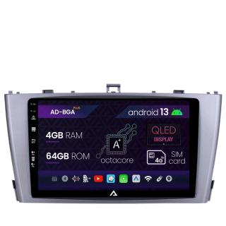 Navigatie Toyota Avensis (2008-2015), Android 13, A-Octacore   4GB RAM + 64GB ROM, 9 Inch - AD-BGA9004+AD-BGRKIT093