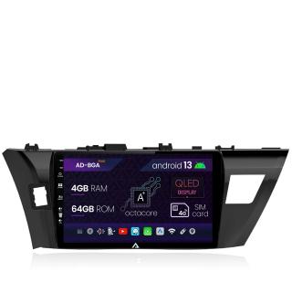 Navigatie Toyota Corolla (2012-2016), Android 13, A-Octacore   4GB RAM + 64GB ROM, 10.1 Inch - AD-BGA10004+AD-BGRKIT058