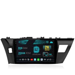 Navigatie Toyota Corolla (2012-2016), Android 13, X-Octacore   8GB RAM + 256GB ROM, 10.36 Inch - AD-BGX10008+AD-BGRKIT076