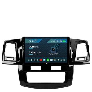 Navigatie Toyota Hilux (2008-2014), Android 12, P-Octacore   2GB RAM + 32GB ROM, 9 Inch - AD-BGP9002+AD-BGRKIT081