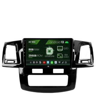 Navigatie Toyota Hilux (2008-2014), Android 13, Z-Octacore   8GB RAM + 256GB ROM, 9 Inch - AD-BGZ9008+AD-BGRKIT081