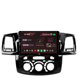 Navigatie Toyota Hilux (2008-2014) Clima Manuala, Android 13, B-Octacore   6GB RAM + 128GB ROM, 9 Inch - AD-BGB9006+AD-BGRKIT082