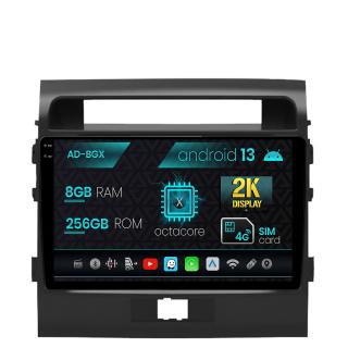 Navigatie Toyota Land Cruiser 200 (2007-2015), Android 13, X-Octacore   8GB RAM + 256GB ROM, 9.5 Inch - AD-BGX9008+AD-BGRKIT075