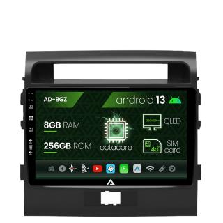 Navigatie Toyota Land Cruiser 200 (2007-2015), Android 13, Z-Octacore   8GB RAM + 256GB ROM, 9 Inch - AD-BGZ9008+AD-BGRKIT075