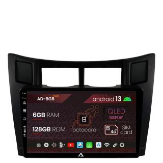 Navigatie Toyota Yaris (2005-2012), Android 13, B-Octacore   6GB RAM + 128GB ROM, 9 Inch - AD-BGB9006+AD-BGRKIT103