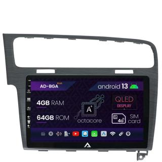 Navigatie Volkswagen Golf 7, Android 13, A-Octacore   4GB RAM + 64GB ROM, 10.1 Inch - AD-BGA10004+AD-BGRKIT023A