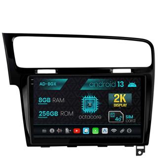 Navigatie Volkswagen GOLF 7, Android 13, X-Octacore   8GB RAM + 256GB ROM, 10.36 Inch - AD-BGX10008+AD-BGRKIT023B