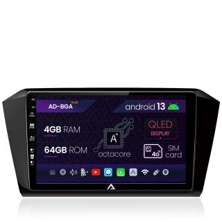 Navigatie Volkswagen Passat B8, Android 13, A-Octacore   4GB RAM + 64GB ROM, 10.1 INCH - AD-BGA10004+AD-BGRKIT037