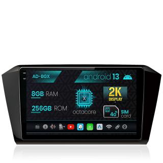 Navigatie Volkswagen Passat B8, Android 13, X-Octacore   8GB RAM + 256GB ROM, 10.35 Inch - AD-BGX10008+AD-BGRKIT037