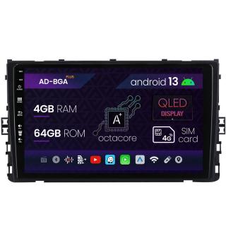 Navigatie Volkswagen T-Roc (2017-Prezent), Android 13, A-Octacore   4GB RAM + 64GB ROM, 9 Inch - AD-BGA9004+AD-BGRKIT035V2