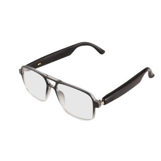 Ochelari de soare smart iSEN GS10, Negri, Lentile polarizate, Unisex, Microfon si difuzor incorporat, Muzica si apeluri Bluetooth, Asistare vocala